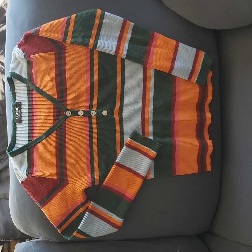 Cider L Striped Sweater